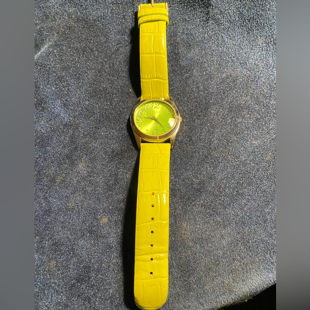 Women’s - Gossip Watch, in Lime Green and silver hardware